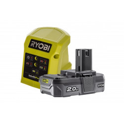 Набор из аккумулятора 18В (1х2.0Ач) и зарядного устройства Ryobi RC18115-120VSE 5133004897