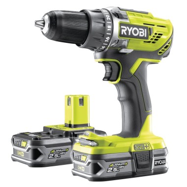 Аккумуляторная дрель-шуруповерт (2х2.5Ач) Ryobi R18DD3-225S Аккумуляторная дрель-шуруповерт (2х2.5Ач) Ryobi R18DD3-225S