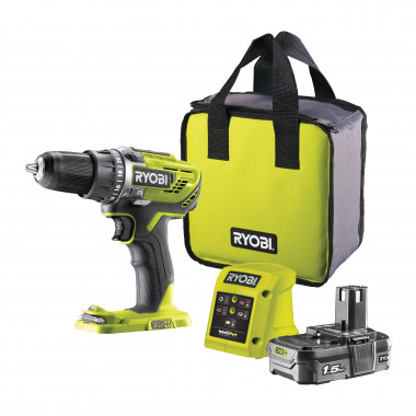 Аккумуляторная компактная дрель-шуруповерт Ryobi R18DD3-115S 5133005301