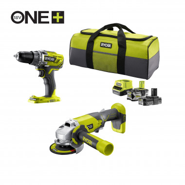 Набор аккумуляторных инструментов Ryobi ONE+ R18DDAG-252S 5133003819