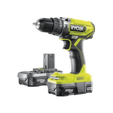 Ударная дрель-шуруповерт (2х1.3Ач) Ryobi R18PD2-213G