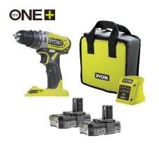 Аккумуляторная ударная дрель-шуруповерт Ryobi R18PD2-220S ONE+ 5133004459
