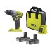 Аккумуляторная ударная дрель-шуруповерт Ryobi R18PD2-220S ONE+ 5133004459