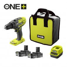 Ударная дрель-шуруповерт (2х2.0Ач) Ryobi R18PD3-220S