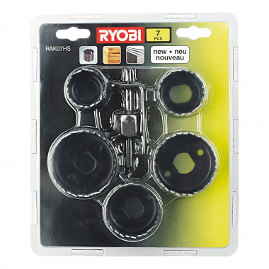 Набор пильных коронок 7 шт. Ryobi RAK07HS