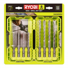 Набор буров SDS+ 8 штук Ryobi RAK08SDS2