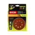 Шлифлисты 125мм для орбитальной шлифмашины 10 шт.Ryobi RO125A10