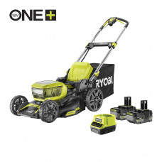 Аккумуляторная бесщеточная газонокосилка Ryobi 18В RY18LMX46A-250 (2х5.0Ач) 5133005790