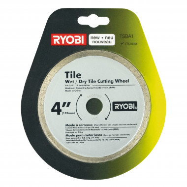Диск алмазный (102х16 мм) для резки плитки Ryobi TSBA1